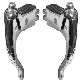 cyclingcolors Paar AERO BREMSHEBEL + GRIFFGUMMIS BREMSEGRIFFE BRAUN Vintage Fahrrad Classic Retro 22.2 Oldtimer RENNRAD