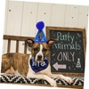WOONEKY 1 Set Dog Birthday Hat Necklace Pet Supplies Hat