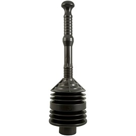 PlumbCraft Heavy Duty Toilet Plunger - Bellows, Black