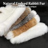 Premium Natural Rabbit Fur Pelts Professionally Tanned, Undyed Hair-On Rabbit