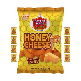 Better Made Special Honey Cheese Puffs (8) x Bags 2.375oz Each (Pack of 8)