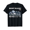 Tour du Mont Blanc TMB Hiking Mountaineering Souvenir T-Shirt