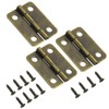 WMYCONGCONG 90pcs Small Hinge Buckle Latches 60pcs and 27x32mm Antique