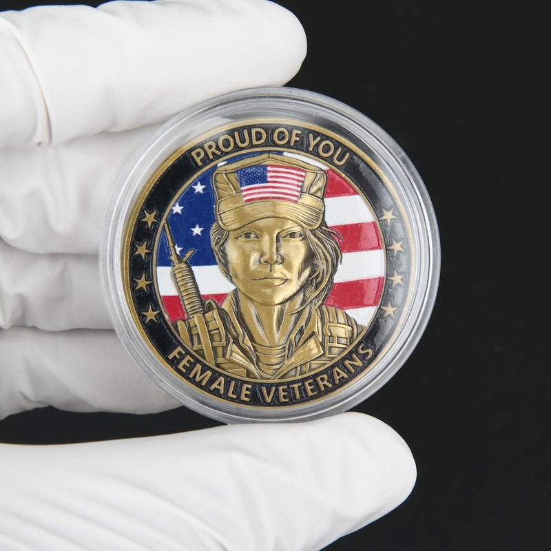 Female Veterans Challenge Coin 5PCS