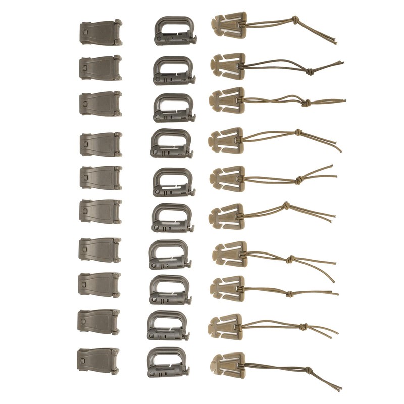 Molle Clips Molle Accessories Web Dominator 30 Pieces Tactical Gear