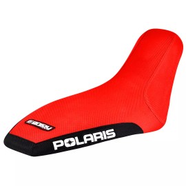 Enjoy Mfg 2004-2006 Polaris Predator 90 Seat Cover BLACK SIDES / RED TOP - POLARIS #228B