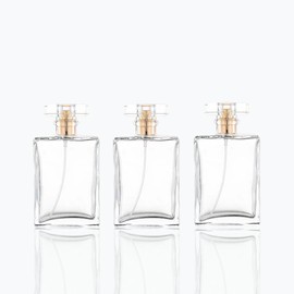 Rowcay 3 Pcs Perfume Bottle Atomizers,1 oz Refillable Fine Mist Spray Empty Fragrance Bottles Portable Travel Perfume Dispenser Containers for Essential Oil Perfume (30ml)