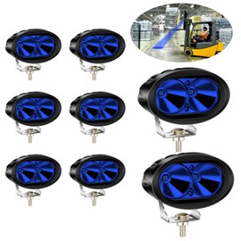 8PCS LED Forklift Light Blue Safety Light,Biqing 20W Warehouse Pedestrian Warning Spot Lights 12V-80V for Motorcycle/Tractor/Forklift