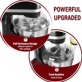 Pouring Shield for KitchenAid Stand Mixers Bowl Lift 6-7 QT Stainless Steel (Only),Safety Pouring Shield,Splatter Guard for Kitchen aid Mixer Bowl,Kitchen aid Accessories and Attachments
