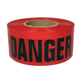 RK High-Visibility Safety Barricade Tape (1 Box (8 ROLL), 3" x 1000ft Danger Tape)