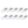 10Pcs 1.5W LED Candle Light Bulb Screw Socket Bulb Lamp