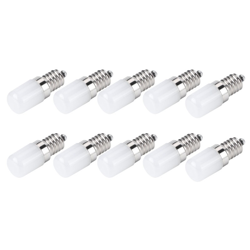 10Pcs 1.5W LED Candle Light Bulb Screw Socket Bulb Lamp