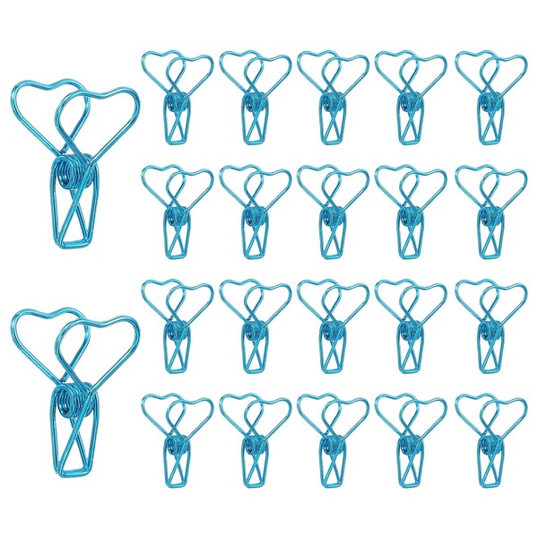 PATIKIL 30Pcs Paper Office Binder Clip, 1.2" Small Metal Wire