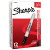 Sharpie Marcador Permanente Punto Fino, 12 Negro