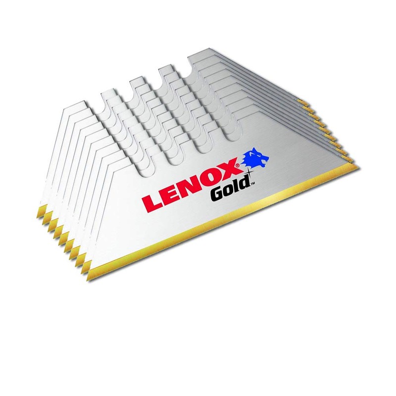 Lenox Gold Titanium Coated Utility Knife Blades - 10 Pack