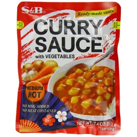 S&B Curry Sauce with Vegetables Medium Hot,7.4 Ounce (Pack of 10)