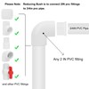 6Pack 2"x 3/4" PVC DWV Reducing Bush Adapter Pipe Fitting
