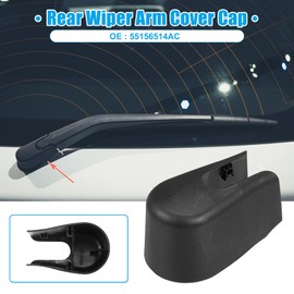 X AUTOHAUX Rear Windshield Wiper Arm Nut Cover Cap Fit for Volvo XC90 - Pack of 1 Black