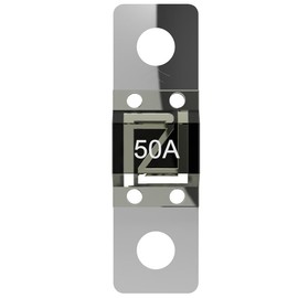 Offgridtec 50A MIDI Fuse Set for 58V DC Systems, High Current Strip Fuses with Zinc Connectors, Low Contact Resistance, Spark Protection, Screw Mounting, RoHS & UL Certified, Pack of 5