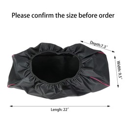 Winch Cover Waterproof, Heavy Duty Winch Dust Cover, Winch Protection Cover, 600D Thick, for Indoor/Outdoor Electric Winches 8500-17500 lbs