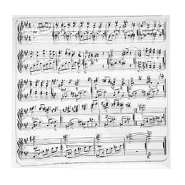 PATIKIL Transparent Silicone Stamps, 1 Pcs T1278 Sheet Music Clear Stamps for Card Making Decoration DIY Scrapbooking Embossing Album Decor Craft, Clear