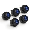 APIELE Waterproof Round Rocker Toggle Switch 2 Position DC 12V