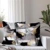 Supwhd Black and White Pillow Covers, Abstract White Black and