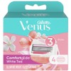 Venus Comfort Glide White Tee Razor Blades, Pack of 4, 1 Piece / Venus 컴포트 글라이드 화이트티 면도날, 4개입, 1개