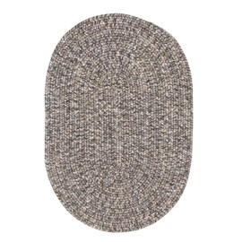 Super Area Rugs Kitchen Braided Rug Living Indoor/Outdoor Braided Rug - Soft & Reversible Oval 20" x 30"