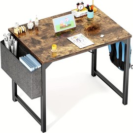 New Computer Desk Office Writing Work Study Wooden Table Computer graphics - Color: Rustic Brown