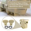 2 Pack,Drain Plugs w/O-Rings, for WhisperFlo-IntelliFlo Part # 071131-192115