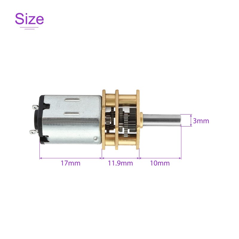 DMiotech DC 6V 100RPM Reduction Motor DC Geared Motor with