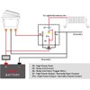 Gebildet 2pcs 40/30 Amp Waterproof Relay Switch Harness Set -
