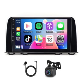 moseiny 4+64G for Honda CRV 2017-2021 Car Stereo Radio Wireless Carplay Android 14 Auto GPS Navigation 2 Din 9 inch Touchscreen Car Audio Receiver Bluetooth RDS FM SWC Backup Camera, Mirror Link