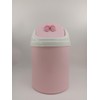 Girls Cute Pink Desktop Mini-Trash Bin Can Waste Bucket with
