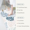 SHUCHING Non-Slip Blue Bath Mat for Safe Showering