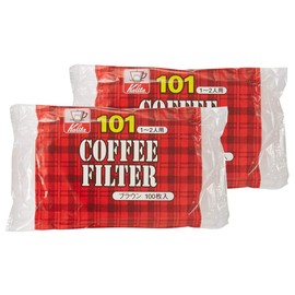 Karita Kalita Coffee Paper Filter Trapezoid for 1 to 2 People, Set of 100 Sheets x 2, Brown, Stylish, Camping, Outdoors, Coffee House, Antique, Wedding, Celebration, Gift, Birthday, Women, Men, 60th