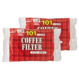 Karita Kalita Coffee Paper Filter Trapezoid for 1 to 2 People, Set of 100 Sheets x 2, Brown, Stylish, Camping, Outdoors, Coffee House, Antique, Wedding, Celebration, Gift, Birthday, Women, Men, 60th
