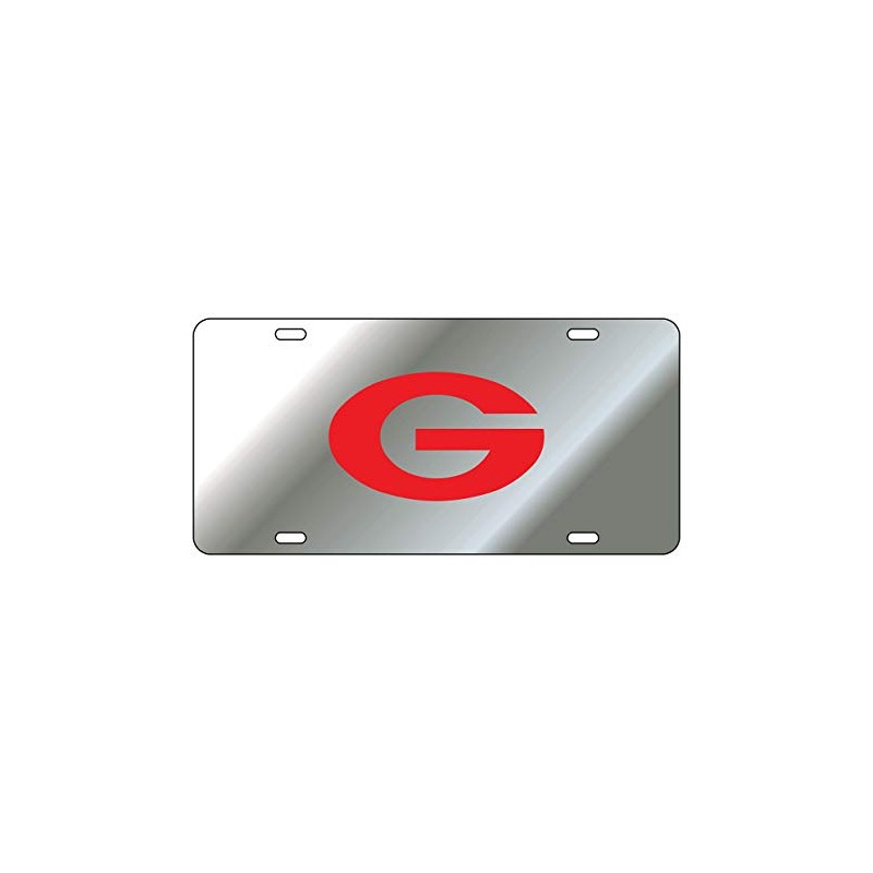 Georgia Bulldogs "G" Laser Inlaid Mirror License Plate