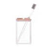 InterDesign 歯ブラシスタンド ホルダー 洗面所 Clarityクリア ローズゴールド 41288EJ