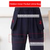AUSTYLCO Urine Bag Holder Pants with Zippered Pockets,Incontinence Catheter Pants,Urine