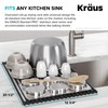 Kraus Multipurpose Over-Sink Roll-Up Dish Drying Rack, Colander and Trivet
