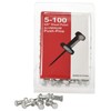 5/8'' Aluminum Head Steel Needle Push Pins box of 100