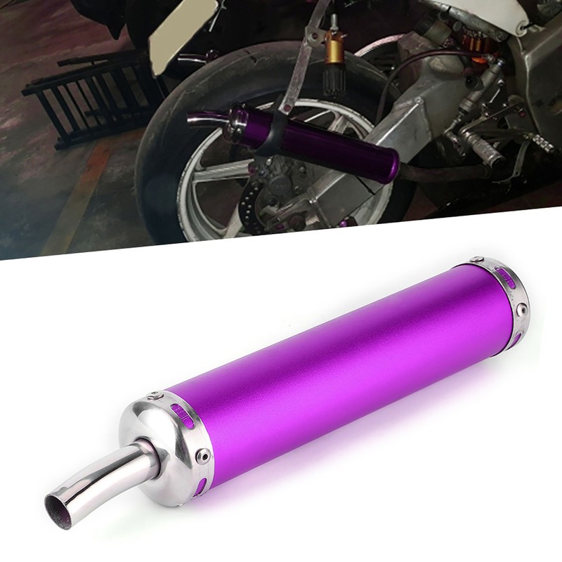 Stainless Steel Exhaust Muffler Silencer 20mm/0.8in Modified Parts for 2