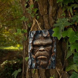 3D Metal Poster Vintage Tin Sign Retro 3D Design Wall Decor for Bar Cafe Restaurant Home Kitchen Bedroom Decoration Gift 8 x 12 Inches - 3D King Kong