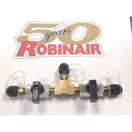 Robinair Isolation Valve Vacuum Pump/Charging Cylinder R12/R22 1/4" Male Flare