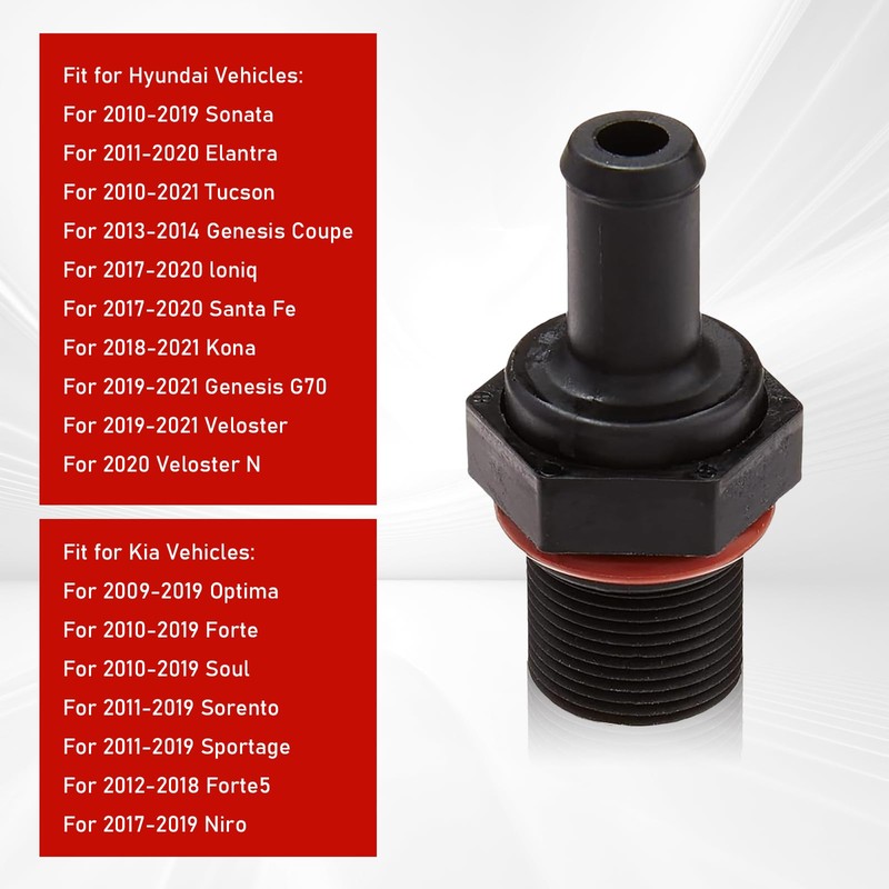 Sumjig 1 PC Automotive PCV Check Valve, Replacement OEM #267402G000