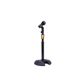 Hercules MS100BPLUS - Soporte para micrófono de mesa con base redonda