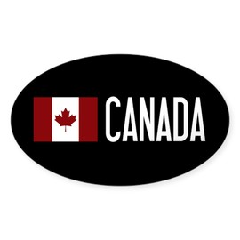 CafePress Canada: Canadian Flag & Canada Sticker Oval Car Bumper Sticker