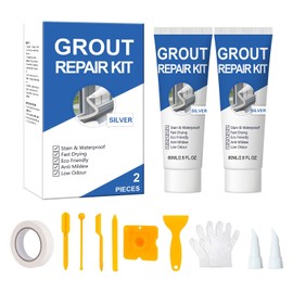 Tile Grout Repair Kit, Grout Filler, Fast Drying and Waterproof Tile Grout Repair for Bathroom Shower Kitchen